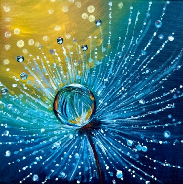 Painting titled "Dew" by Olga Semenova, Original Artwork, Acrylic