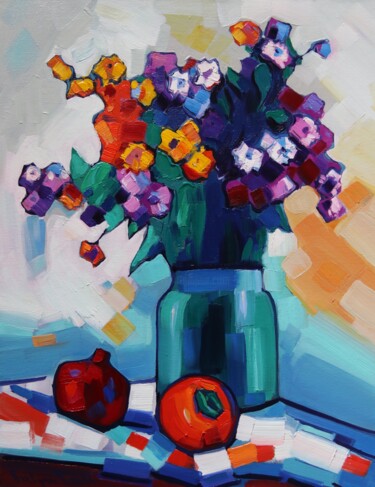 绘画 标题为“Flowers _11” 由Tigran Avetyan, 原创艺术品, 油