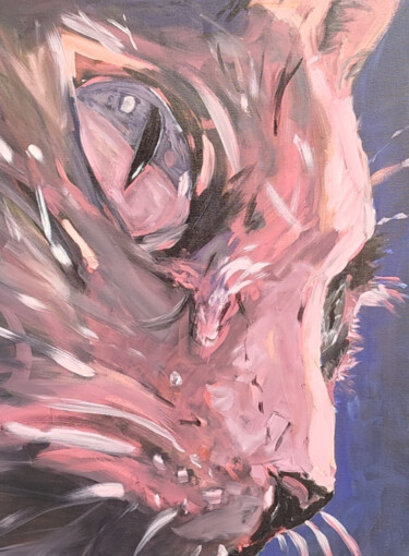 绘画 标题为“Des yeux de chat” 由Tako, 原创艺术品, 丙烯