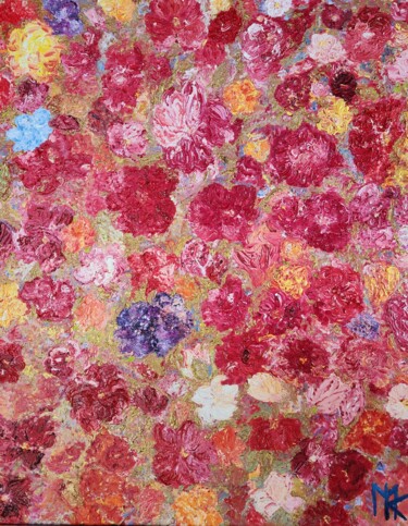 Pittura intitolato "San Damiano" da Mk Mk, Opera d'arte originale, Olio Montato su Telaio per barella in legno