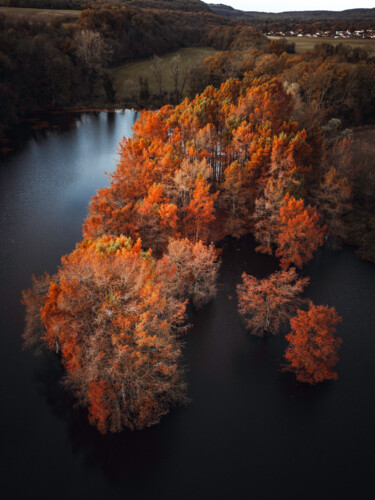 Photographie intitulée "Etang du Furon #2" par Loïc Cancade, Œuvre d'art originale, Photographie numérique