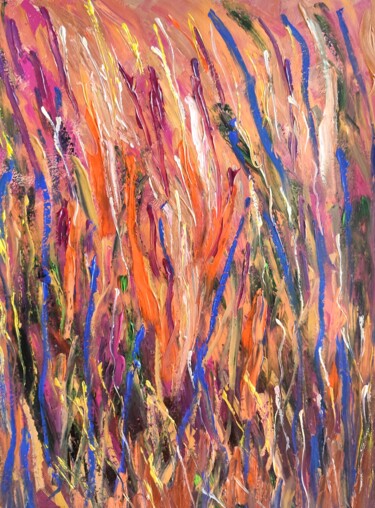 Floral vitality Schilderij getiteld "Floral vitality" door Natalya Mougenot, Origineel Kunstwerk, Acryl