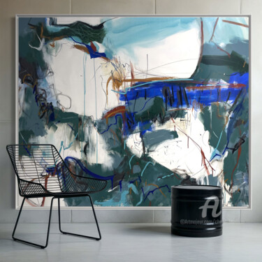 Painting titled "As Far As One can s…" by Cheryl Harrison, Original Artwork, Acrylic