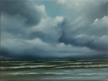 Seascape Study 05 Painting titled "Seascape Study 05" by Mullo, Original Artwork, Oil