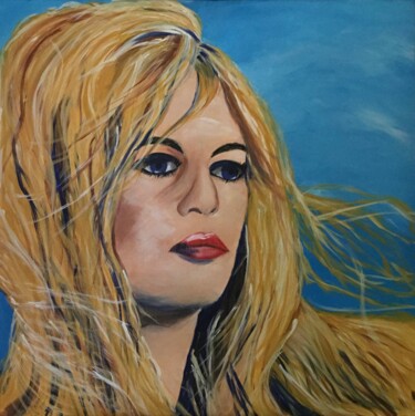 绘画 标题为“Brigitte Bardot” 由Doris Meissner, 原创艺术品, 丙烯