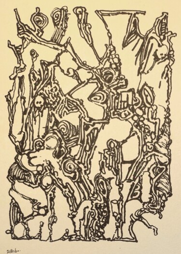 제목이 "Skeletons in the cl…"인 그림 Milto Sideris로, 원작, 마커