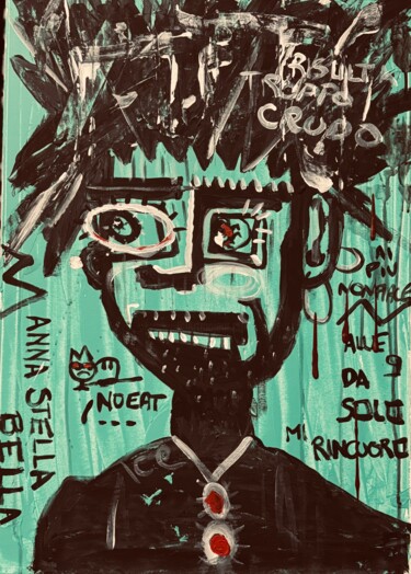 Peinture intitulée "Ricordo J.M.B.3" par Daniel Delmirani, Œuvre d'art originale, Acrylique