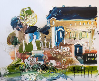 Peinture intitulée "Une image de l'idéal" par Muriel Cayet, Œuvre d'art originale, Acrylique Monté sur Châssis en bois