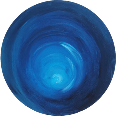 Peinture intitulée "Sauter dans l'océan…" par Philaée, Œuvre d'art originale, Acrylique Monté sur Carton
