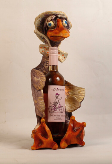 Scultura intitolato "Супруга серого." da Sergey Kolokoltsov, Opera d'arte originale, Legno