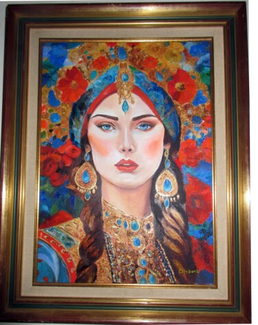 Peinture intitulée "florane" par Renée Estebanez, Œuvre d'art originale, Huile