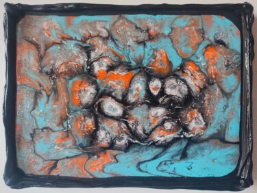 Peinture intitulée "RÍO TINTO III" par Bravo Navarro, Œuvre d'art originale, Acrylique Monté sur Châssis en bois