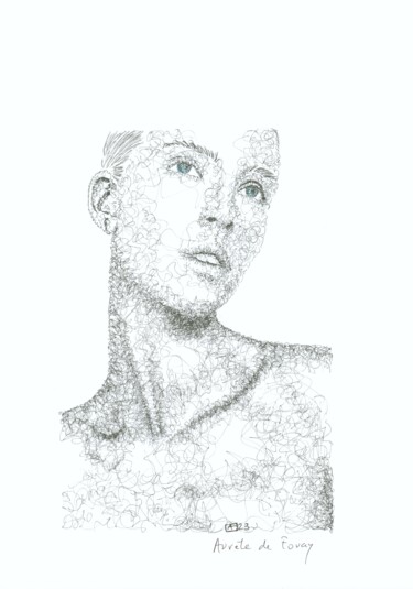 Dessin intitulée "Tuuli" par Aurèle De Fouay, Œuvre d'art originale, Encre