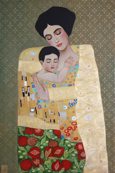 绘画 标题为“Tenderness” 由Olga Kettsyan, 原创艺术品, 丙烯 安装在木质担架架上