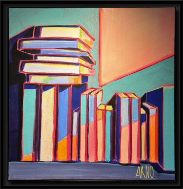 「livres 2」というタイトルの絵画 Arnaud Jeulandによって, オリジナルのアートワーク, アクリル