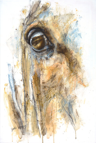 Peinture intitulée "Expression 36t" par Benedicte Gele, Œuvre d'art originale, Acrylique Monté sur Châssis en bois