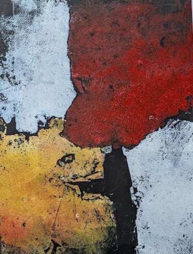 Prenten & gravures getiteld "rougejauneblanc" door Gilles Nickelsen, Origineel Kunstwerk, Monotype