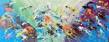 绘画 标题为“Kleurrijke abstract…” 由Valera, 原创艺术品, 丙烯