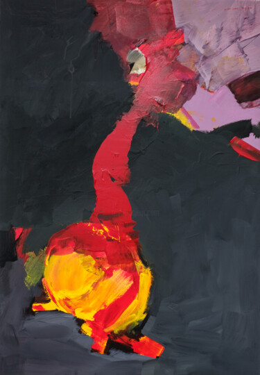 绘画 标题为“Abstract 1” 由Vasco Torres, 原创艺术品, 丙烯 安装在木质担架架上