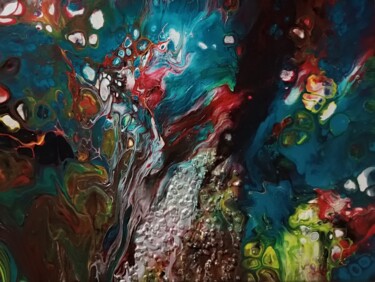 Malerei mit dem Titel "Awakening of the Fo…" von Diana Shapovalova, Original-Kunstwerk, Acryl Auf Keilrahmen aus Holz montie…
