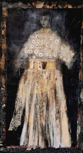 Картина под названием "Spectrale" - Hervieu Christelle, Подлинное произведение искусства, Масло Установлен на Деревянная рам…