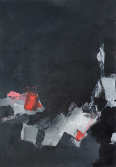 Painting titled "Abstract 11" by Vasco Torres, Original Artwork, Acrylic Mounted on Wood Stretcher frame