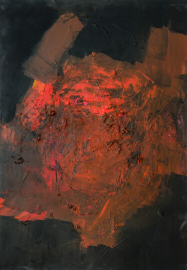 Painting titled "Abstract 25" by Vasco Torres, Original Artwork, Acrylic Mounted on Wood Stretcher frame