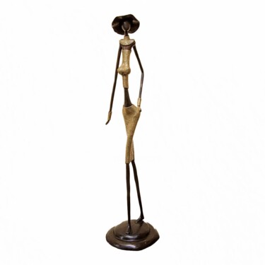 Escultura titulada "Femme élancé" por Ismaél Salim Patindé Kourba, Obra de arte original, Bronce