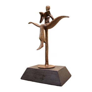 Escultura titulada "L’éveil" por Ismaél Salim Patindé Kourba, Obra de arte original, Bronce