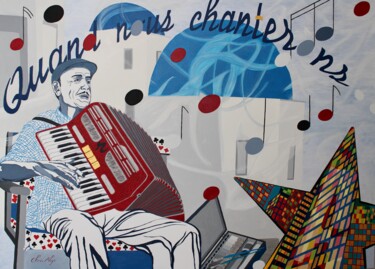 Peinture intitulée "SYMPHONIES" par Chris-Alys, Œuvre d'art originale, Huile Monté sur Châssis en bois