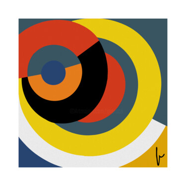 Arts numériques intitulée "cible 35" par Jean Paul Pierozzi, Œuvre d'art originale, Peinture numérique