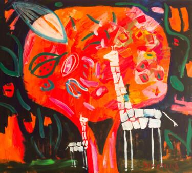 Pittura intitolato "Respite" da Simonida Djordjevic, Opera d'arte originale, Acrilico Montato su Telaio per barella in legno