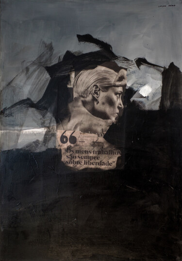 Peinture intitulée "Collage 10" par Vasco Torres, Œuvre d'art originale, Acrylique Monté sur Châssis en bois