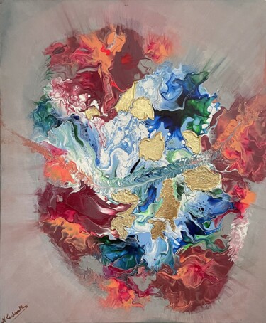 BOUQUET Painting titled "BOUQUET" by Nathalie Dantec, Original Artwork, Acrylic