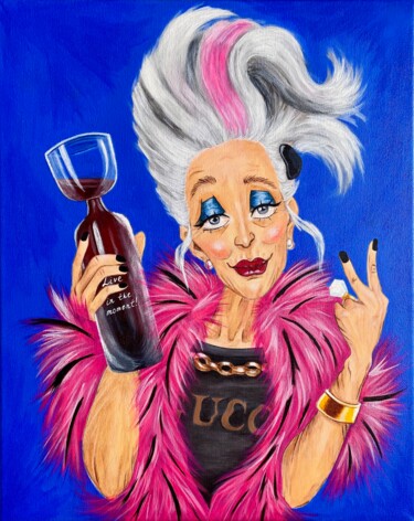 Painting titled "“Live in the moment”" by Ksenia Molukova, Original Artwork, Acrylic
