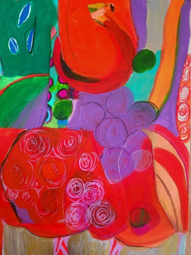 Peinture intitulée "sans titre /Décembr…" par Brigite Oury, Œuvre d'art originale, Acrylique