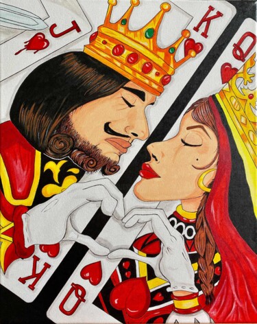 Painting titled "“Love”" by Ksenia Molukova, Original Artwork, Acrylic