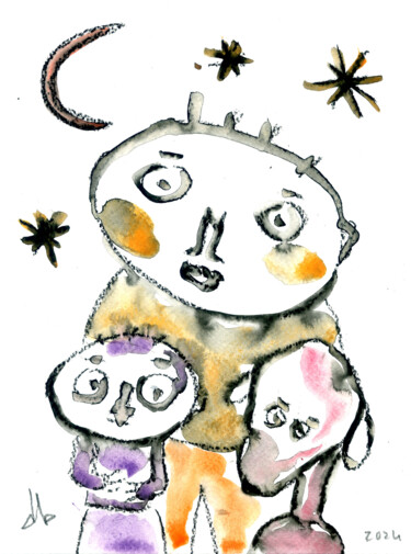 Peinture intitulée "495" par Anaïsberg, Œuvre d'art originale, Aquarelle