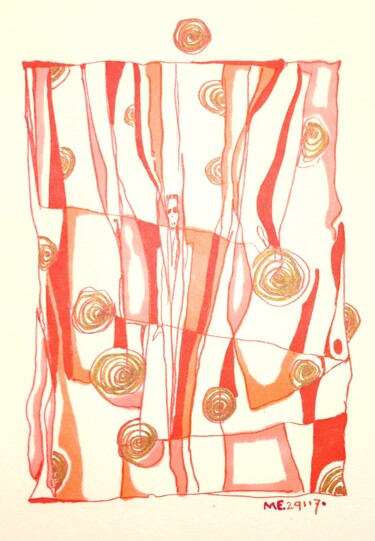 Disegno intitolato "Me" da Milto Sideris, Opera d'arte originale, Pennarello