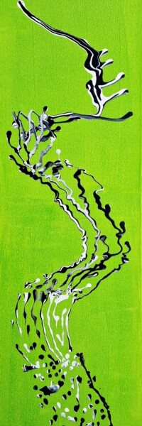 Green dragon 绘画 标题为“Green dragon” 由Nathalie Lyben, 原创艺术品, 丙烯