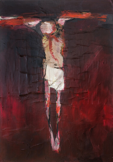 Malerei mit dem Titel "Christ 12" von Vasco Torres, Original-Kunstwerk, Acryl Auf Keilrahmen aus Holz montiert