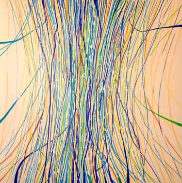 Tekening getiteld "Squarexpressions-45" door Milto Sideris, Origineel Kunstwerk, Marker