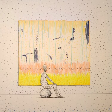 图画 标题为“Couple in the field” 由Milto Sideris, 原创艺术品, 标记