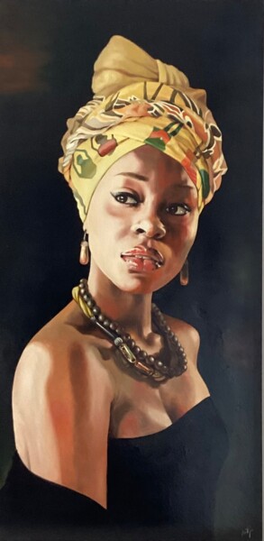 Peinture intitulée "Il segreto" par Emanuela Vergine, Œuvre d'art originale, Huile