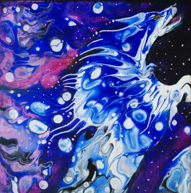 Peinture intitulée "Félicité" par Sandrine Engle, Œuvre d'art originale, Acrylique Monté sur Châssis en bois