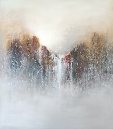Pintura intitulada "Сквозь туман" por Elena Markova, Obras de arte originais, Acrílico Montado em Armação em madeira