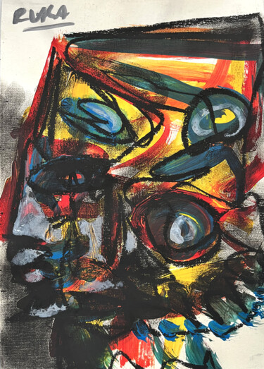 Drawing titled "Form XXIV" by Roman Lasa, Original Artwork, Pastel