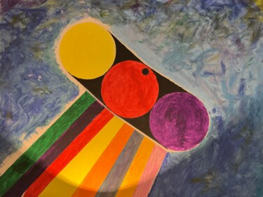 Peinture intitulée "Emotions" par Rochedy Gauthier, Œuvre d'art originale, Acrylique Monté sur Châssis en bois