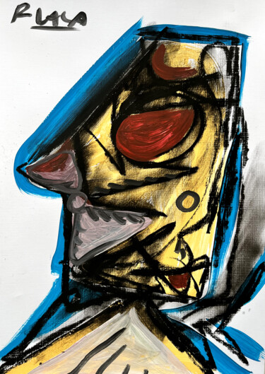 Tekening getiteld "Form XLVIII" door Roman Lasa, Origineel Kunstwerk, Pastel
