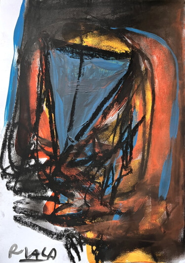 Tekening getiteld "Form LII" door Roman Lasa, Origineel Kunstwerk, Pastel